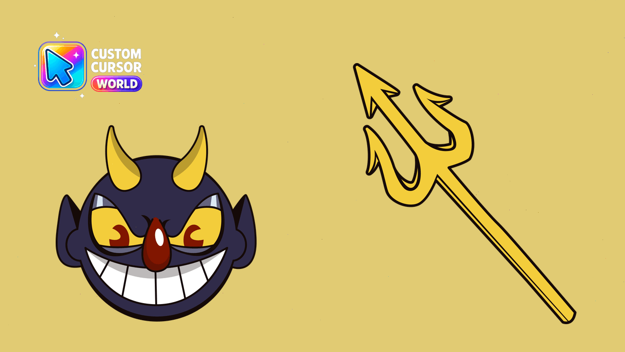 Cursor pack preview: Devil Cursor Pack - Custom Cursors for Cuphead Gameplay Enha