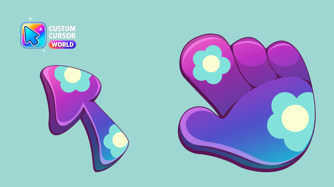 Cursor pack preview: Floristic Cute Custom Mouse Cursor Pack