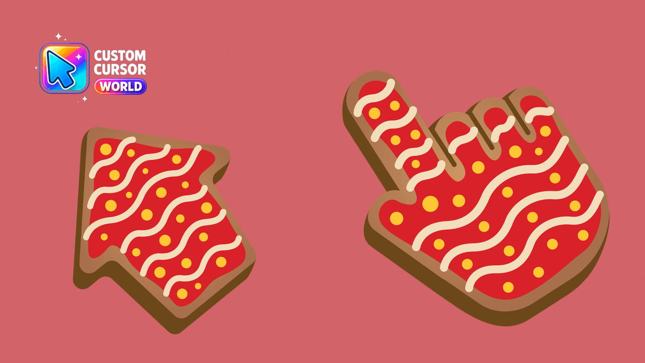 Cursor pack preview: Gingerbread Custom Cursor Pack for Chrome and Edge