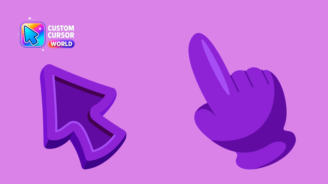 Cursor pack preview: Purple Cursor Pack for Chrome and Edge