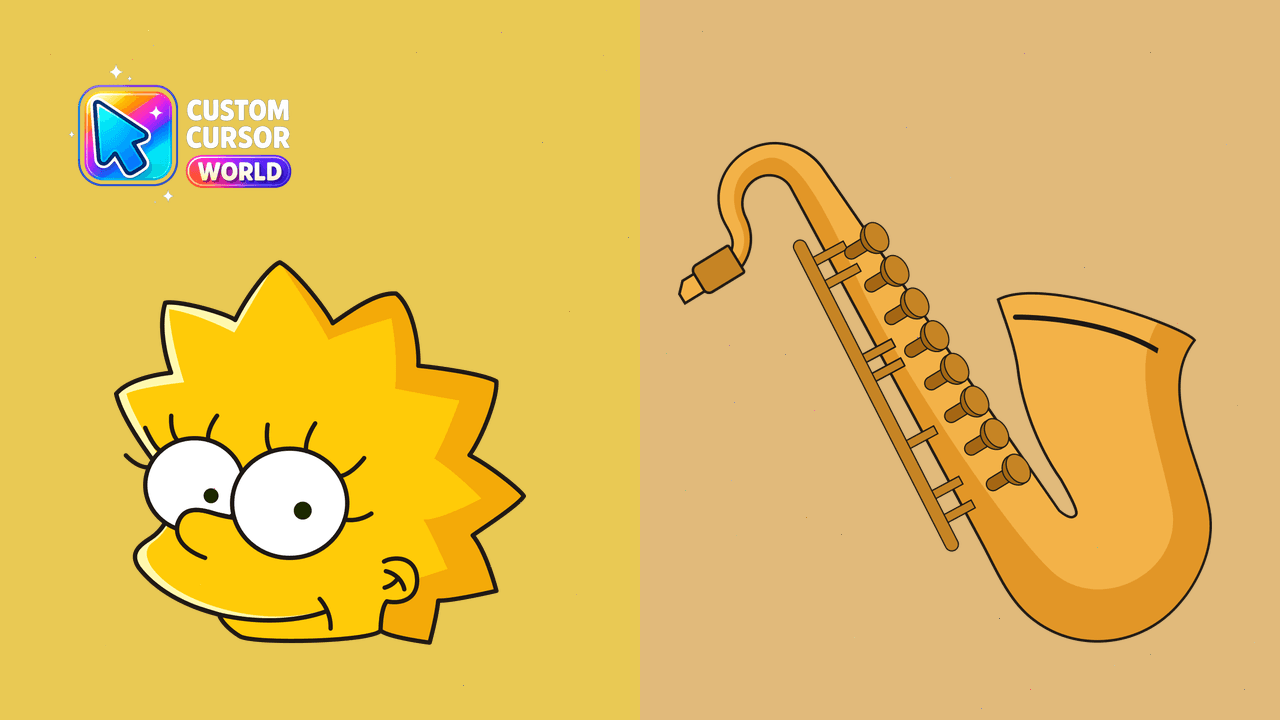 Cursor pack preview: Lisa Simpson Custom Cursor Pack for Browser