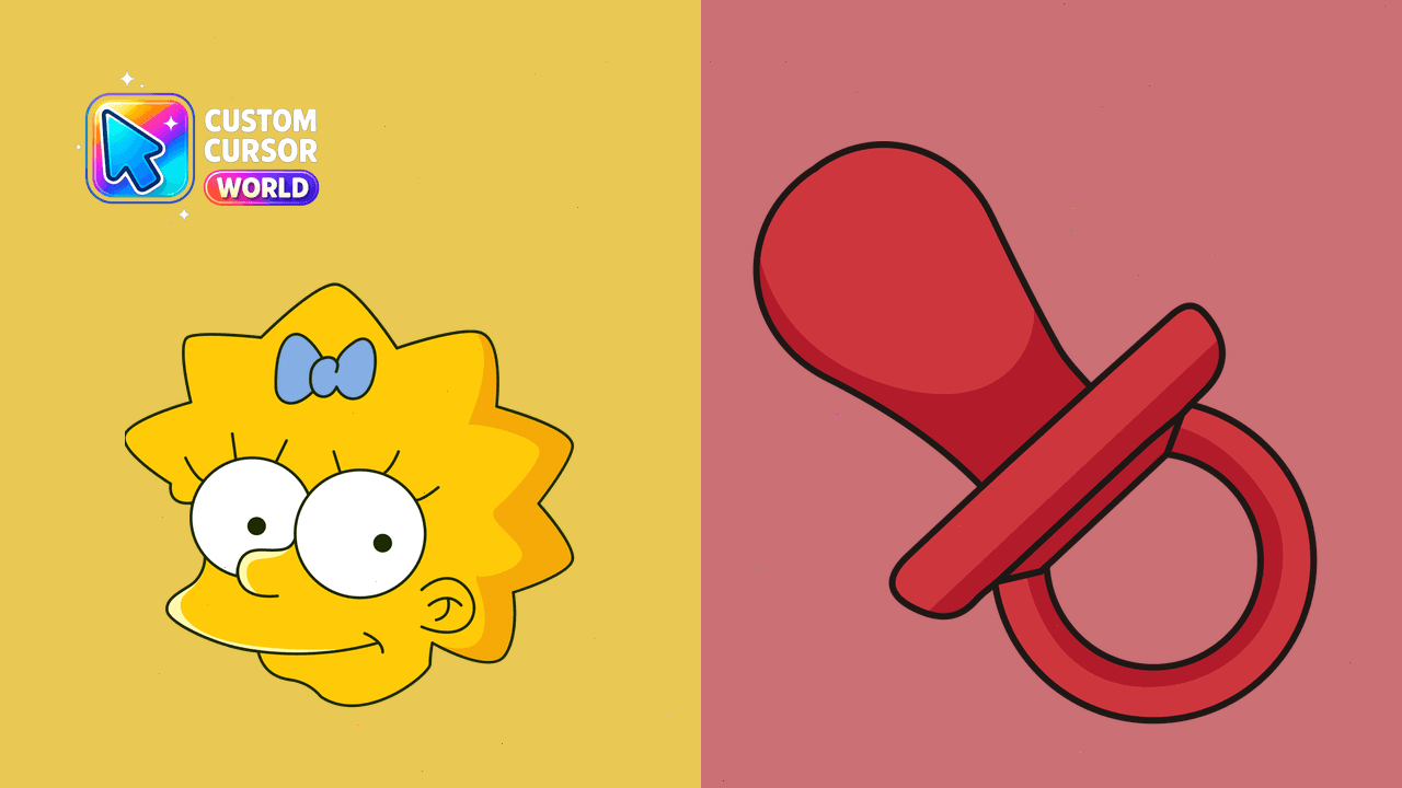 Cursor pack preview: Maggie Simpson Custom Cursor Pack