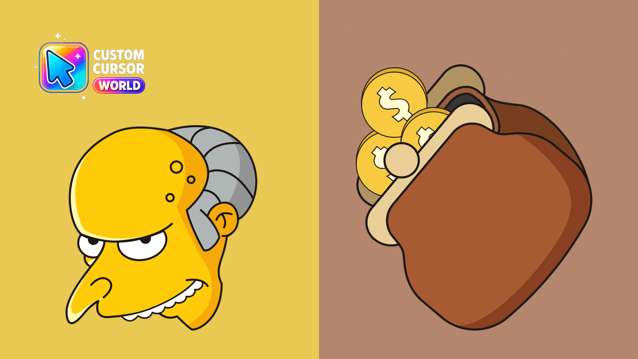 Cursor pack preview: Mr. Burns Custom Cursor Pack