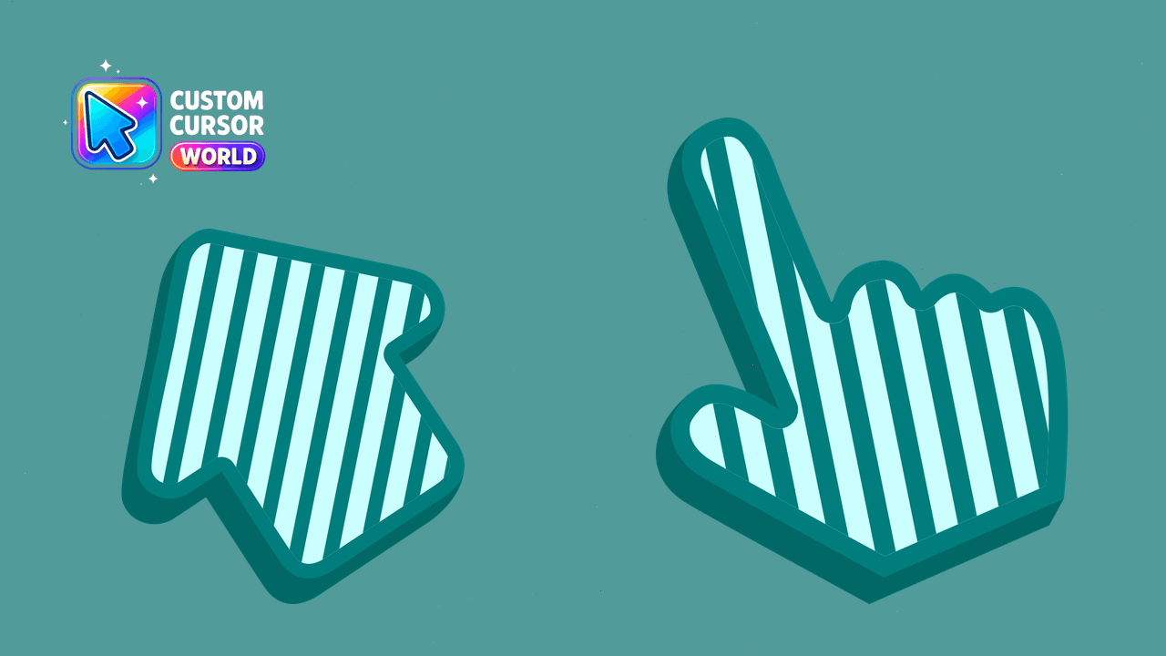 Cursor pack preview: Stylish Cursor Pack - Striped Arrow