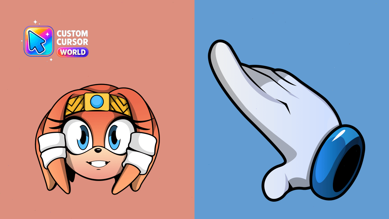 Sonic Custom Cursor Pack - Tikal Echidna - Custom cursor pack preview image showing 2 cursors