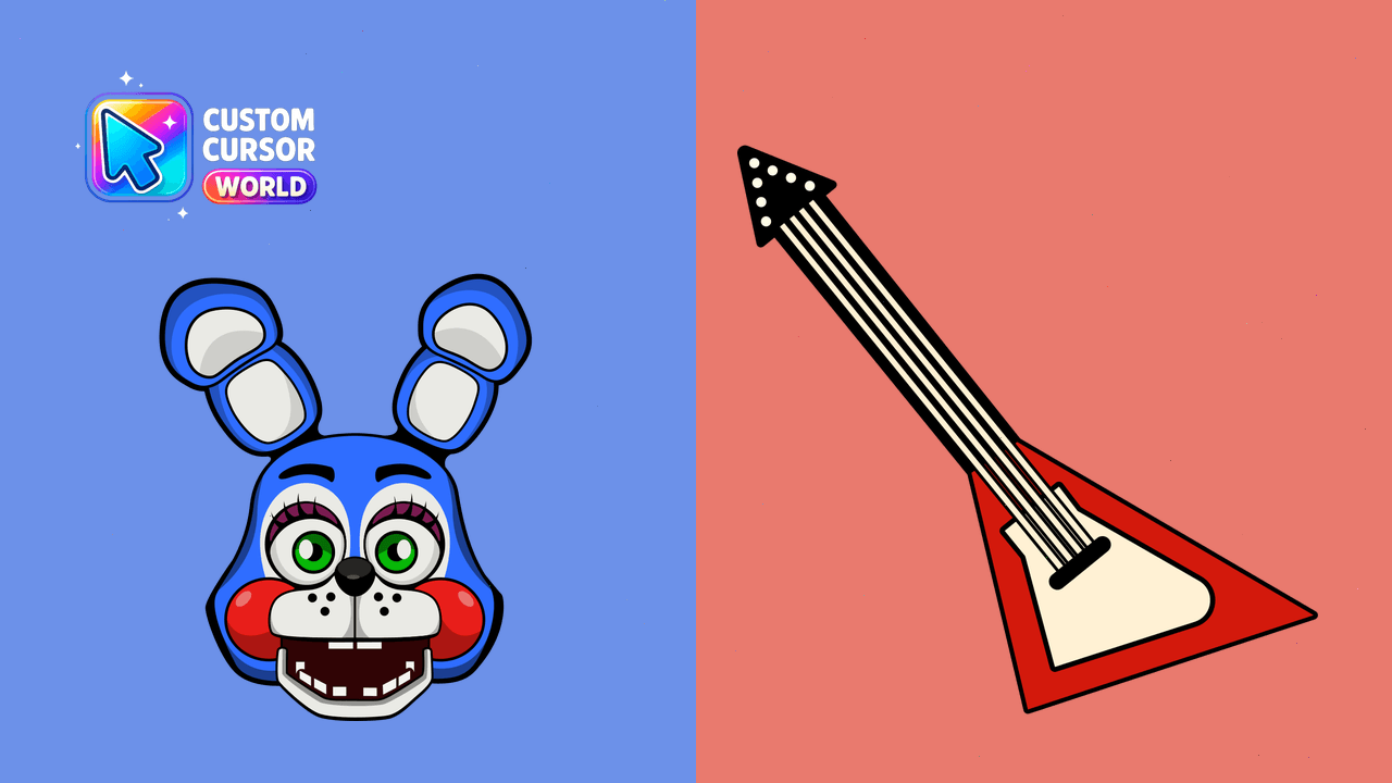 Cursor pack preview: Custom Cursor Pack - Toy Bonnie Animatronic