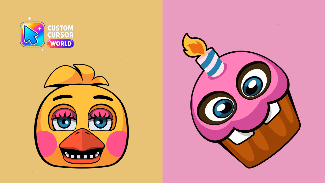 Cursor pack preview: Custom Cursor Chica Pack for FNaF - Yellow Chicken