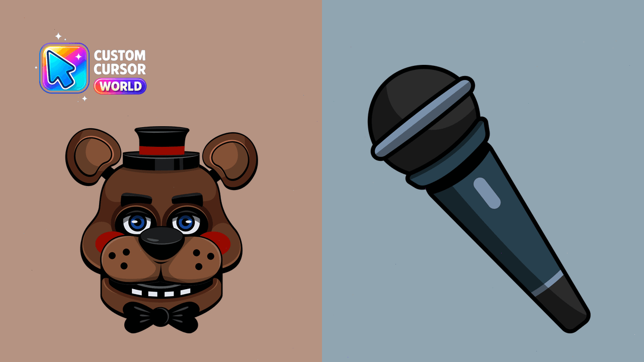 Cursor pack preview: Custom Toy Freddy Cursor Pack for Browsers
