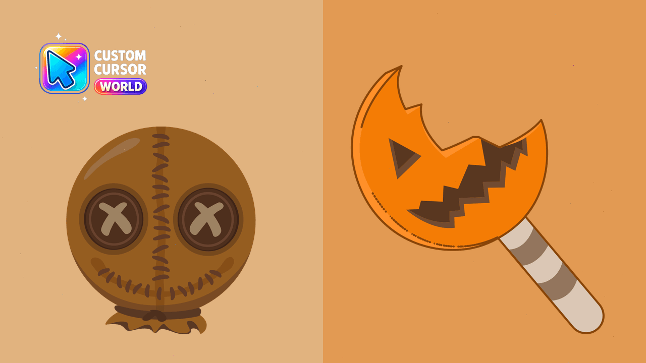 Cursor pack preview: Halloween Cursors Pack - Custom Trick or Treat Sam