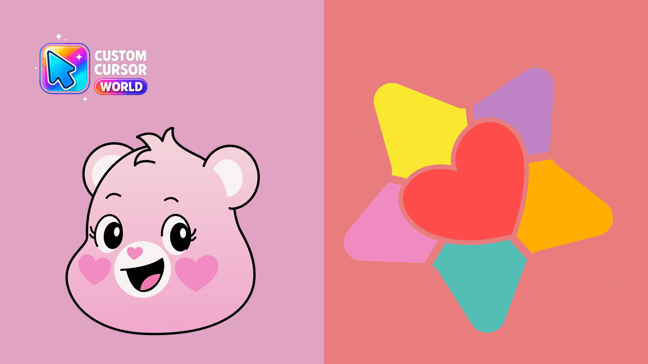 Cursor pack preview: True Heart Bear Custom Cursor Pack