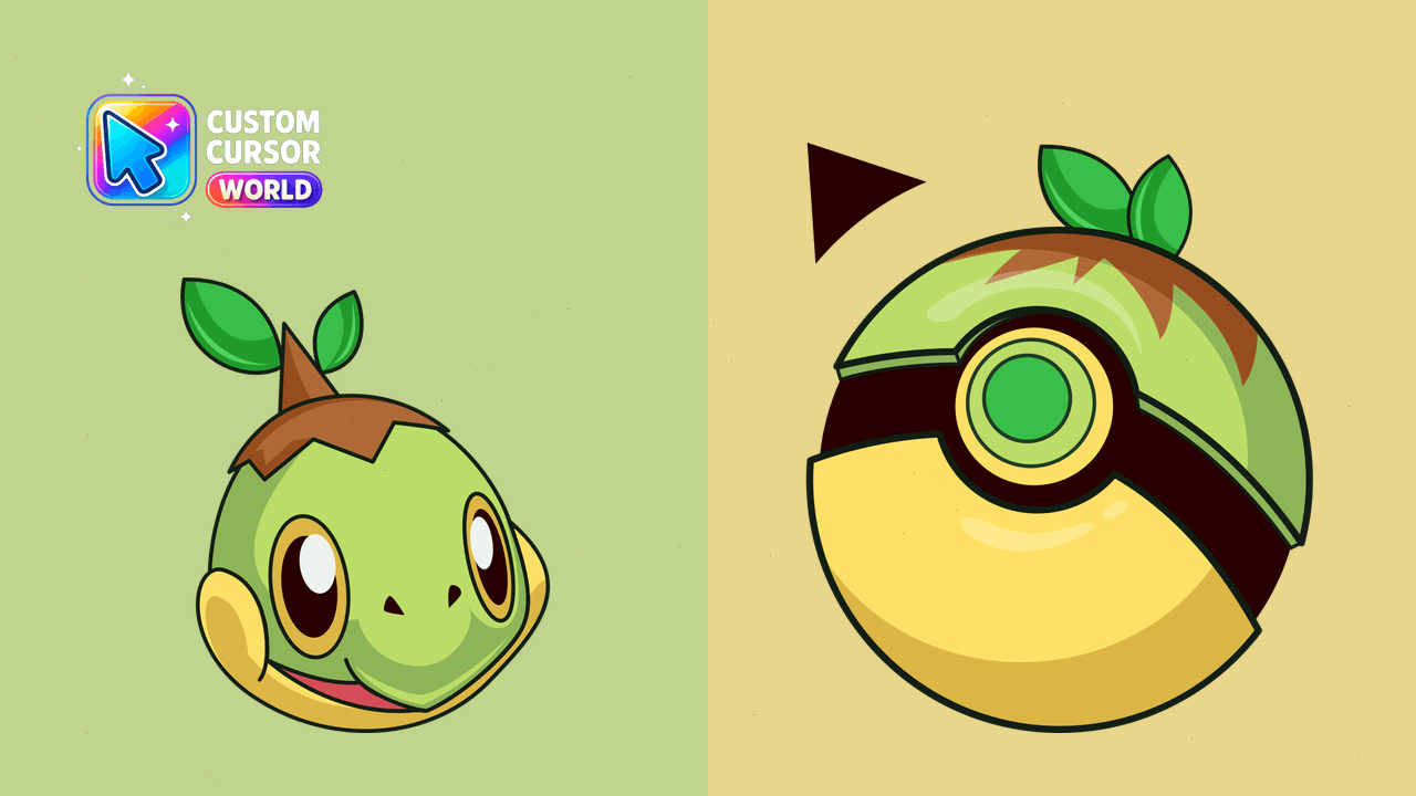 Cursor pack preview: Turtwig Custom Cursor Pack for Chrome