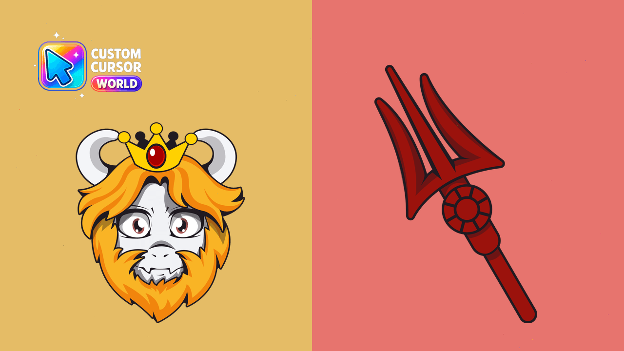 Cursor pack preview: Undertale Asgore Dreemurr Custom Cursor Pack