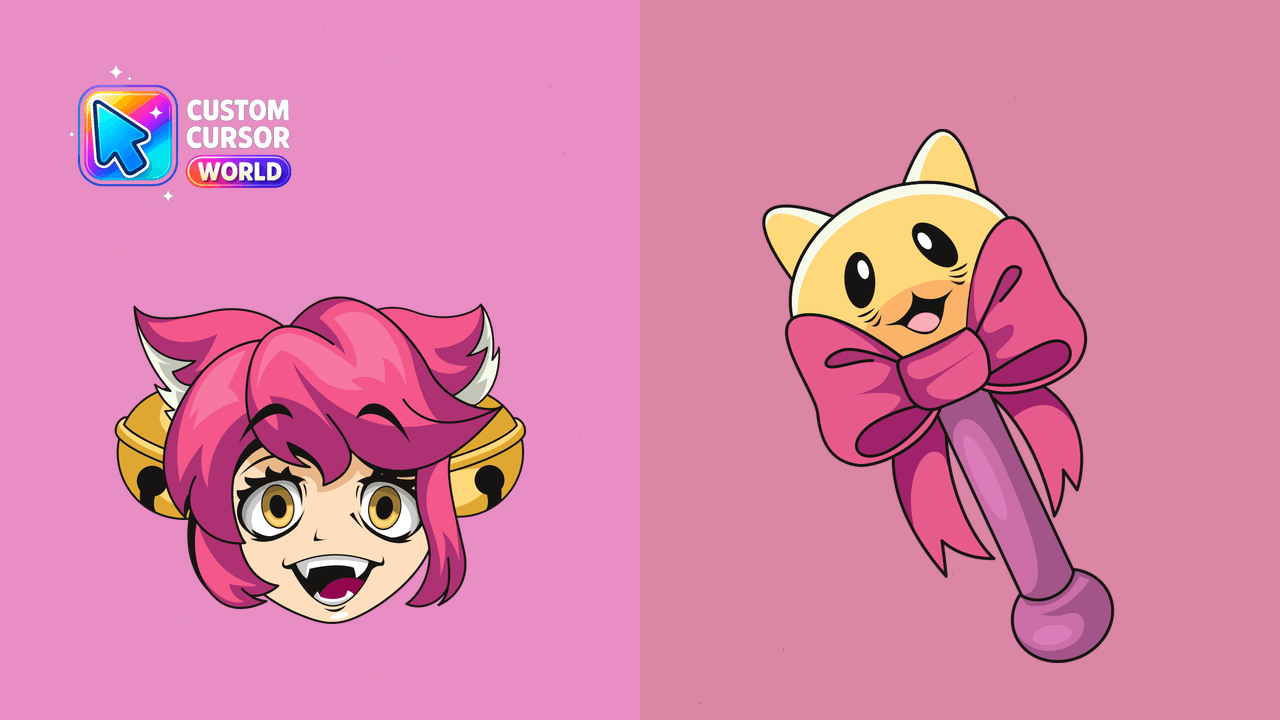 Cursor pack preview: Custom Mad Mew Cursor Pack for Chrome & Edge