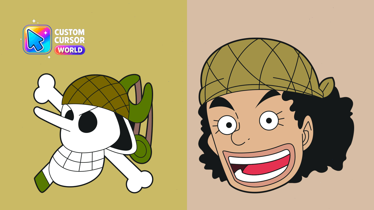 Cursor pack preview: Usopp Skull-and-Crossbones Cursor Pack