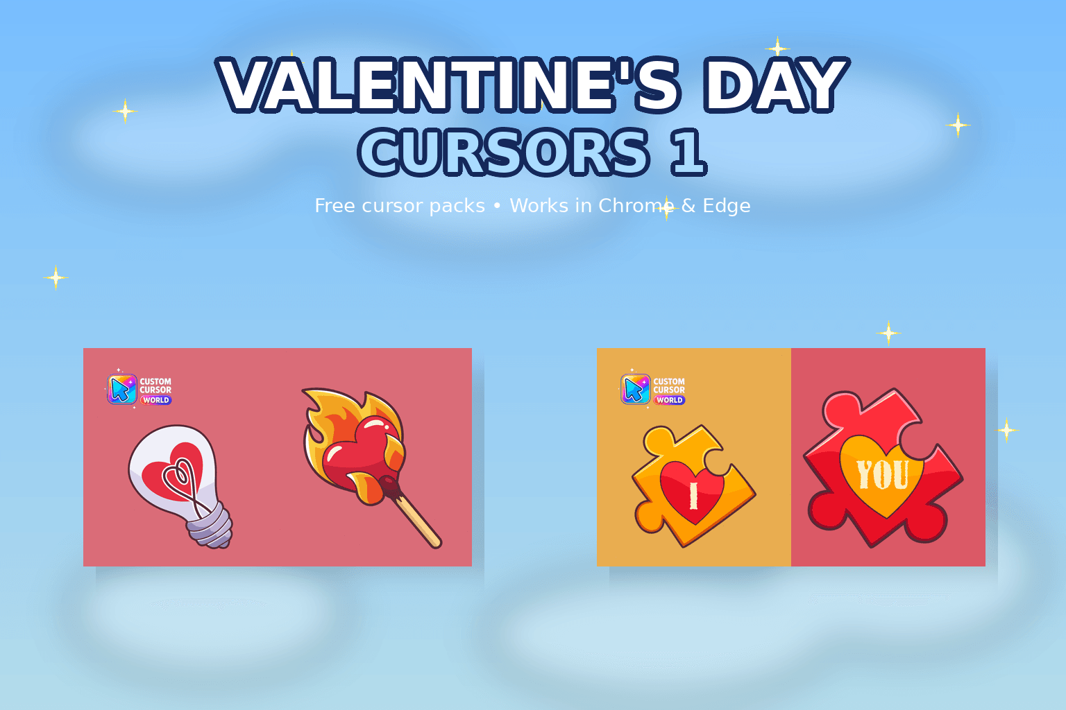 Valentine's Day Cursors 1 - Custom cursor collection preview. Express love & romance with Valentine's Day Cursors Collection. Enhance browsing experience with adorable cursor designs!