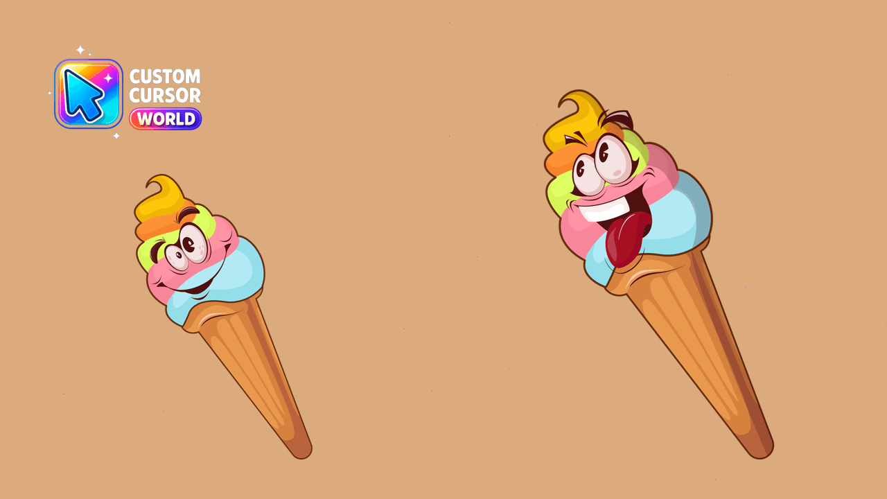 Cursor pack preview: Ice Cream Delight Custom Cursor Pack