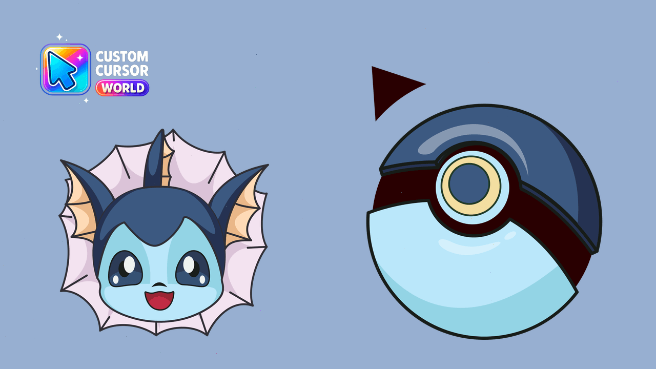 Cursor pack preview: Vaporeon Custom Cursor Pack for Chrome & Edge
