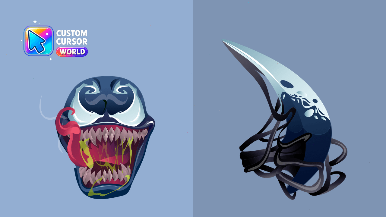 Cursor pack preview: Venom Custom Cursor Pack for Chrome & Edge