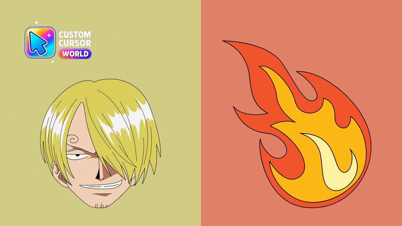 Cursor pack preview: Sanji Custom Cursor Pack for Chrome & Edge