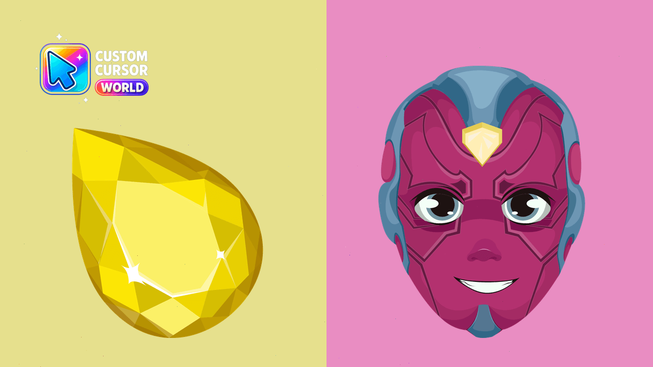 Cursor pack preview: Vision Cursor Pack - Marvel-Inspired Custom Cursors