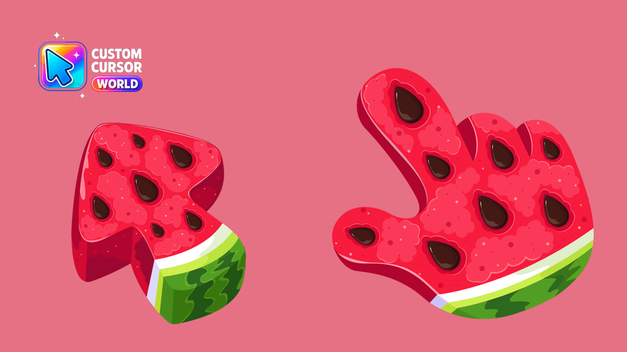 Cursor pack preview: Custom Watermelon Cursor Pack