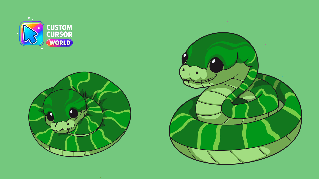 Cursor pack preview: Wood Snake Custom Cursor Pack