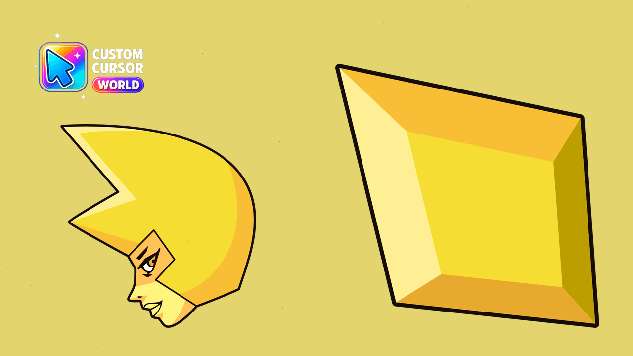 Cursor pack preview: Yellow Diamond Custom Cursor Pack