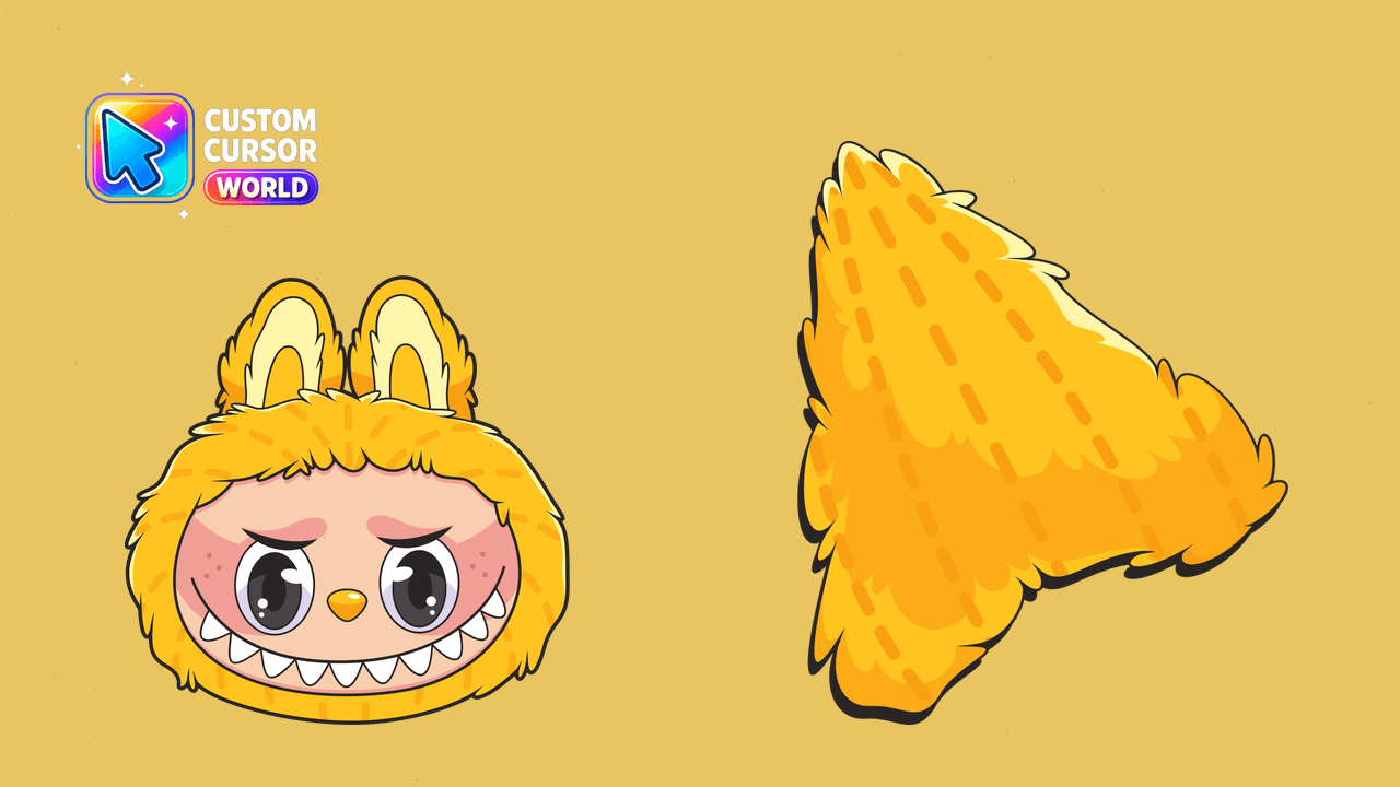 Cursor pack preview: Custom Cursor Pack Yellow Labubu