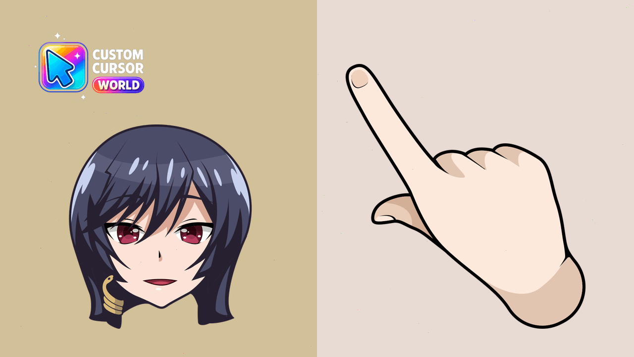 Cursor pack preview: Yui Kashii Custom Cursor Pack for Browser