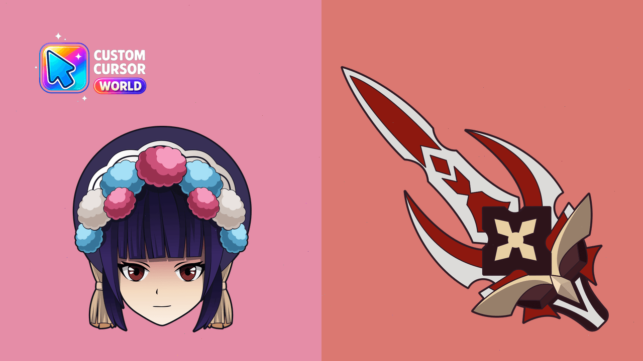 Custom Cursor Pack - Yun Jin from Genshin Impact - Custom cursor pack preview image showing 2 cursors