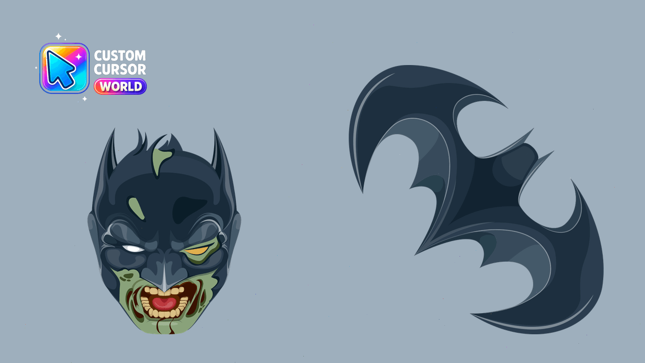 Cursor pack preview: Zombie Batman Custom Cursor Pack for Chrome