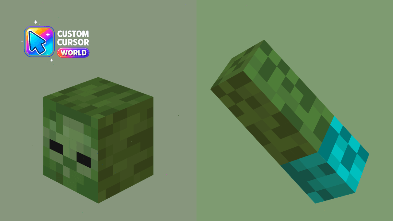 Cursor pack preview: Zombie Cursor Pack for Minecraft